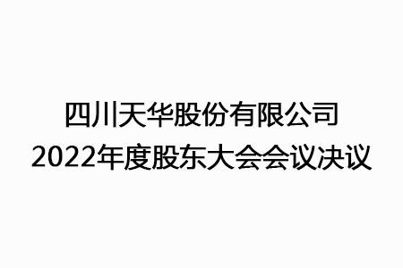 四川银河集团官网股份有限公司2022年度股东大会会议决议